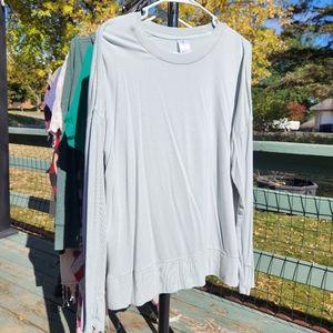Light sea green long sleeve shirt